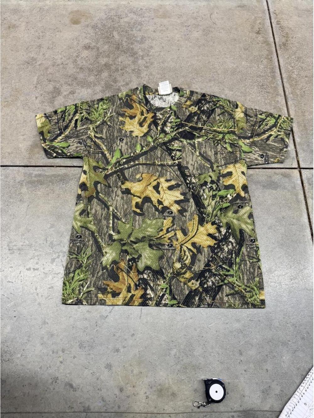 vintage mossy oak realtree camo all over print shirt size large